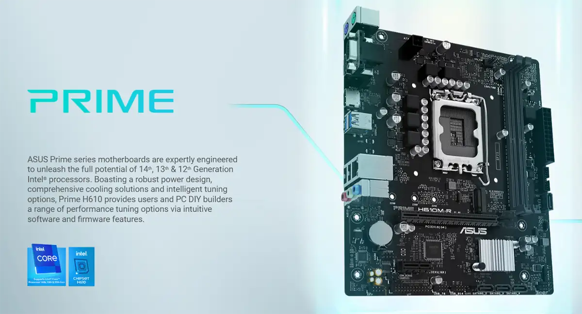 Asus PRIME H610M-R LGA1700 micro-ATX Motherboard Price in Bangladesh